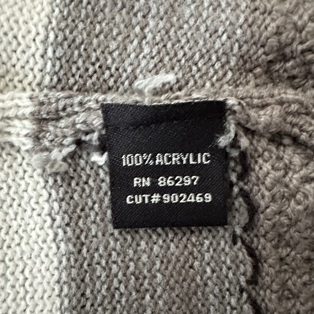 BCBG‎ Maxazria Women's Medium Open Front Cardigan Sweater Gray Black White - Picture 4 of 9